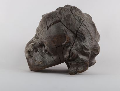 Têtes de Putti en bois sculpté époque Barroque...