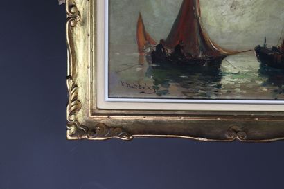 Louis Nattero (1870-1915) huile sur bois...