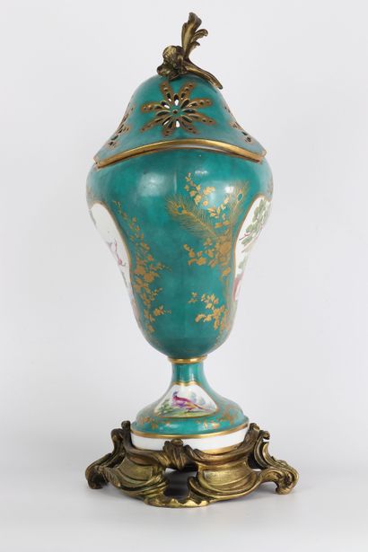 Vase pot-pourri couvert en porcelaine de...