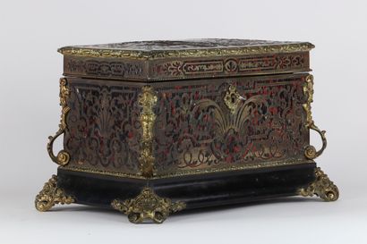 Boîte à thé marqueterie BOULE, époque Napoléon...