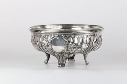 Lot de 3 coupes en argent de style Louis...