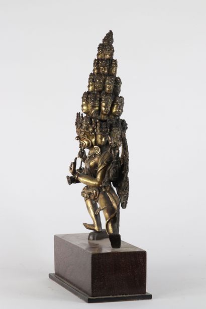 Bronze doré Tibétain Chakrasamvara 18ème
Dimensions:...