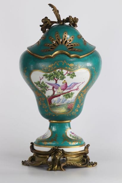Vase pot-pourri couvert en porcelaine de...