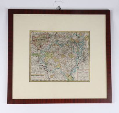 Isaak TIRION (1705-1765), carte Duché du...
