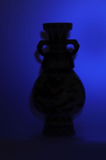 Vase Doucai Dragon et phénix Wanli (joint...