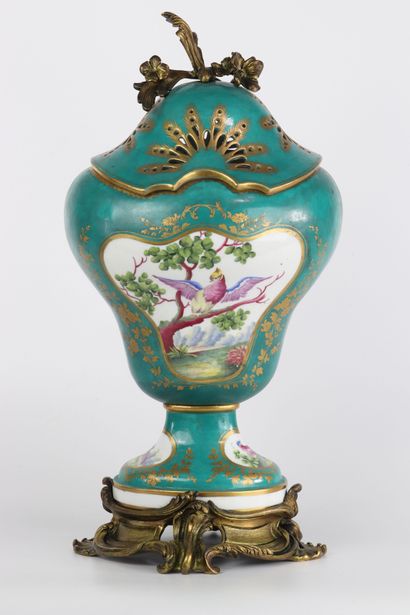 Vase pot-pourri couvert en porcelaine de...