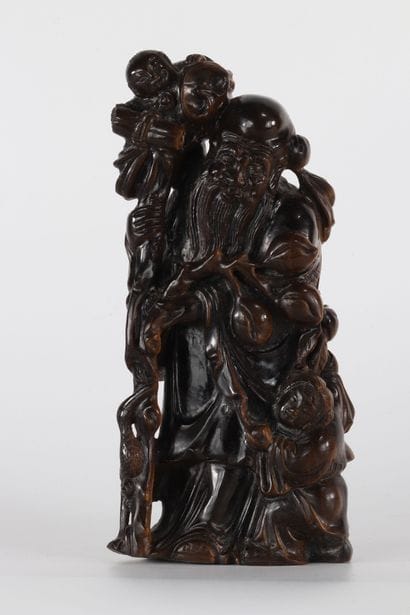 Sculpture en œil de tigre chine époque Qing
Région:...