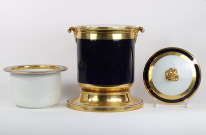 Meissen rafraichissoir à caviar en porcelaine...