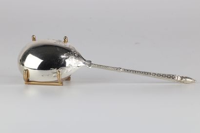 Coffret de couverts en argent orfèvre L Lapar...