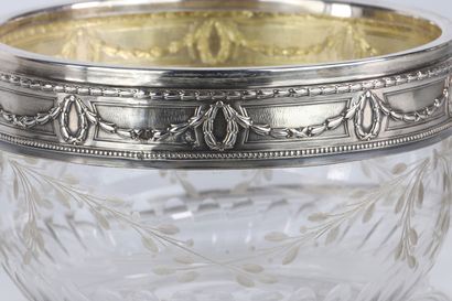 Lot de 3 coupes en argent de style Louis...