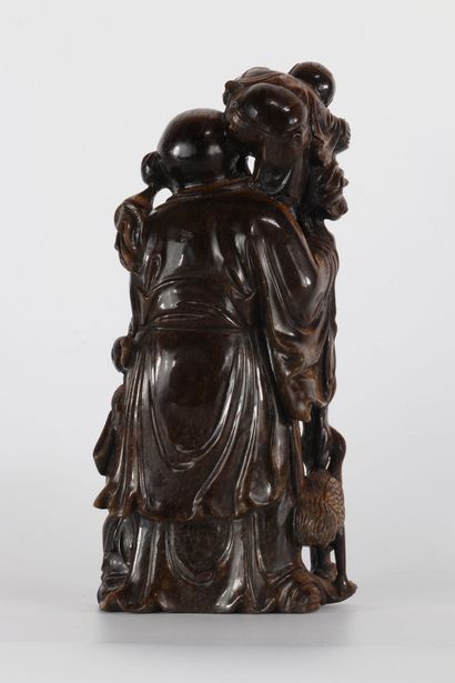 Sculpture en œil de tigre chine époque Qing
Région:...