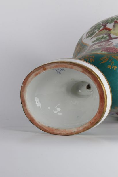 Vase pot-pourri couvert en porcelaine de...