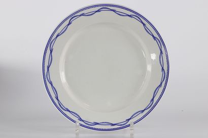Lot d'assiettes en porcelaine de Tournai...