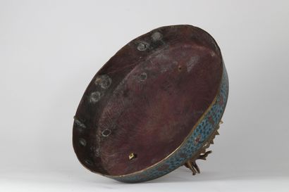 Chine Imposant vase couvert en bronze cloisonné...