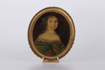 Portrait miniature 17ème de Madame de Sévigné...