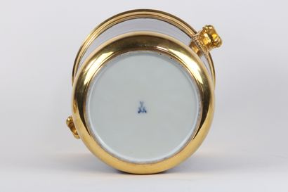 Meissen rafraichissoir à caviar en porcelaine...