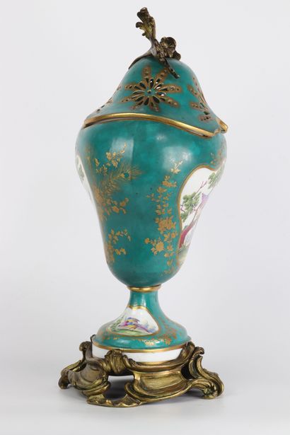 Vase pot-pourri couvert en porcelaine de...