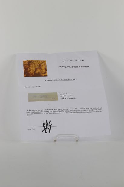 Keith Haring - « Baby », dessin au feutre...