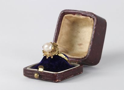 Bague en or jaune (14k) et perle d'eau douce
Dimensions:...
