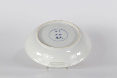 Assiette en porcelaine de chine Kangxi à...
