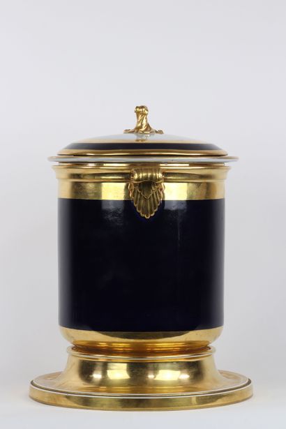 Meissen rafraichissoir à caviar en porcelaine...