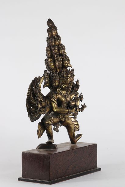 Bronze doré Tibétain Chakrasamvara 18ème
Dimensions:...
