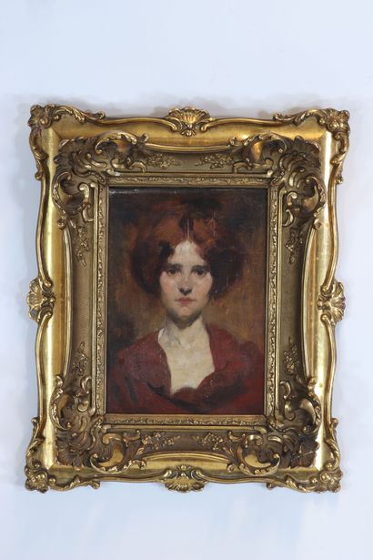 Jean DE LA HOESE Portrait d’une jeune femme...