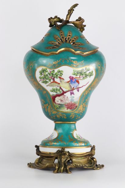 Vase pot-pourri couvert en porcelaine de...