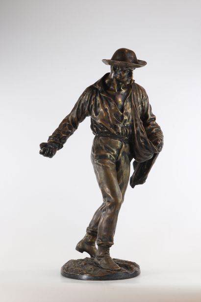 Bronze le semeur marque orfèvrerie Boulenger
Dimensions:...