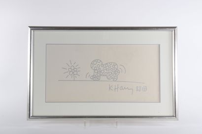 Keith Haring - « Baby », dessin au feutre...