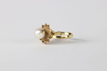 Bague en or jaune (14k) et perle d'eau douce
Dimensions:...