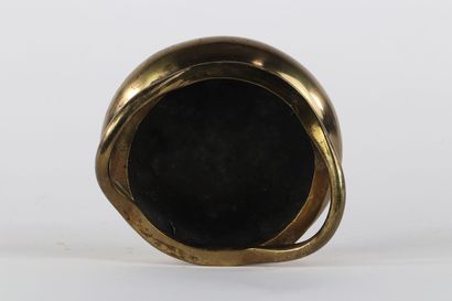 CHINE, brûle parfum en bronze, marque sous...