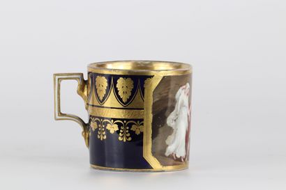 Tasse en porcelaine de Berlin décorée d'une...