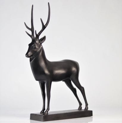 Francois Pompon. Grand cerf (1929). Bronze...