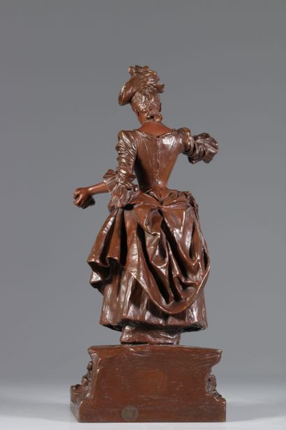 Georges VAN DER STRAETEN (1856-1928) bronze...