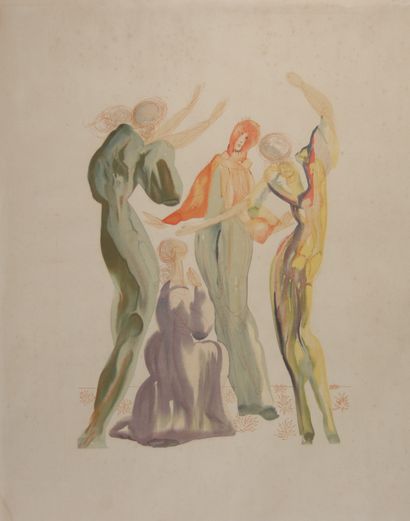 Salvador Dali. La Danse. Lithographie en...