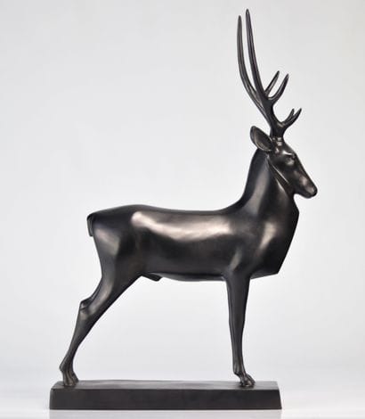 Francois Pompon. Grand cerf (1929). Bronze...