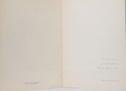 Salvador Dali.Carte de Noël créé pour Hoechst...