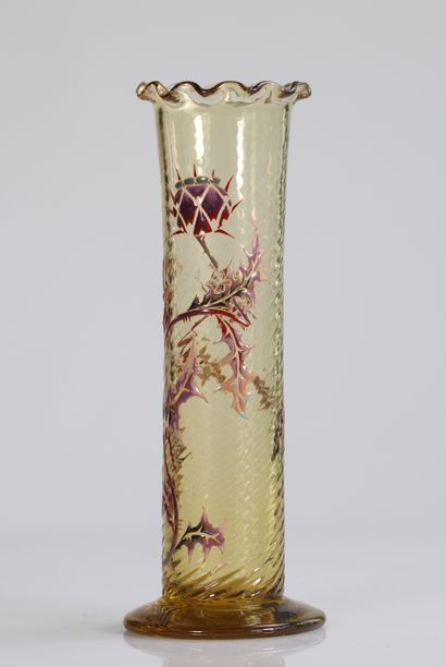 Vase cristallerie de vallerysthal 
