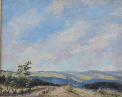 Fernand PONTHIER (1885-1952) huile « vue...