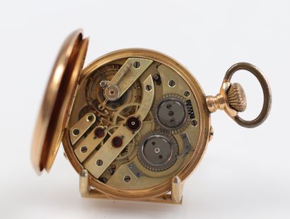 Montre chrono à gousset en or jaune
Poids:...