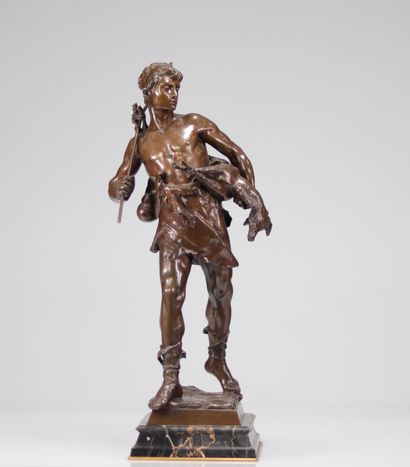 Eugène MARIOTON (1854-1933) bronze à patine...