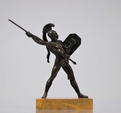 Thesée - Bronze sur socle, après mythologie:...