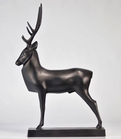 Francois Pompon. Grand cerf (1929). Bronze...