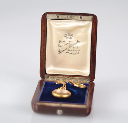 Boussole en or jaune (18k) et chaine (18.2gr)
Poids:...