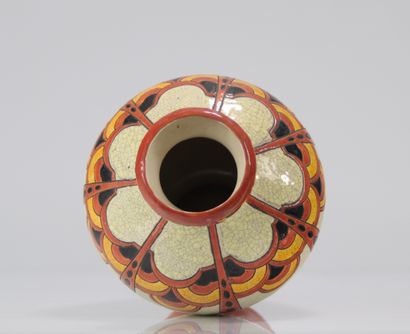 Charles Catteau Kéramis pied de lampe Art...