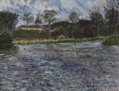 Gerald E. FELLOWS (XX) huile sur panneau...