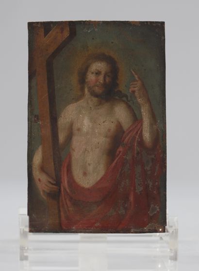 Huile sur cuivre école de Rubens
Poids: 58...