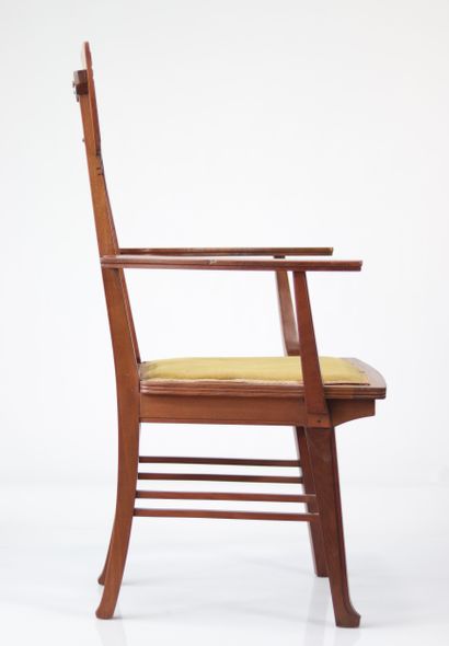 GUSTAVE SERRURIER-BOVY (1858-1910) fauteuil...