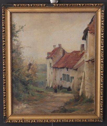 Charles COENRAETZ (1852-1908) huile sur panneau...